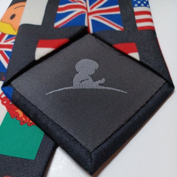 St Jude Childrens Research Hospital International Flags Novelty Tie Necktie - Picture 4 of 6